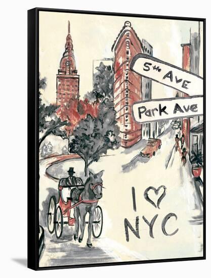 Artist's New York-Edith Lentz-Framed Stretched Canvas