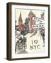 Artist's New York-Edith Lentz-Framed Premium Giclee Print