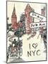 Artist's New York-Edith Lentz-Mounted Premium Giclee Print