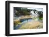 Artist's Palette and Rainbow Terrace at Orakei Korako Thermal Park-Matthew Williams-Ellis-Framed Photographic Print