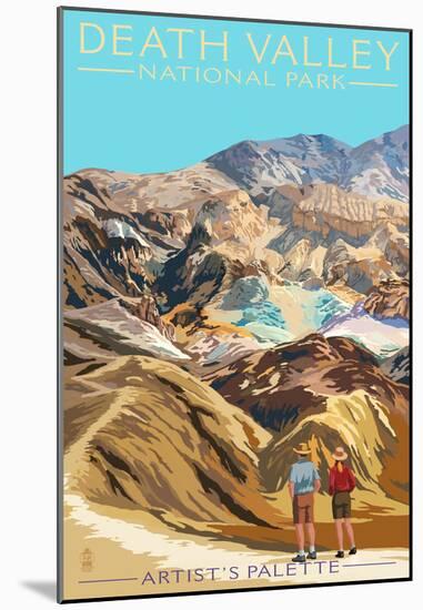 Artist's Palette - Death Valley National Park-null-Mounted Poster