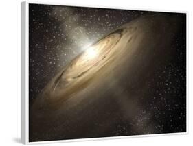 Artist's rendering of a solar system-null-Framed Photographic Print