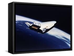 Artist's Rendering of the X-33 Reusable Launch Vehicle-null-Framed Stretched Canvas