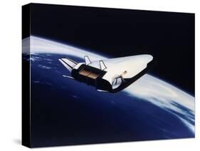 Artist's Rendering of the X-33 Reusable Launch Vehicle-null-Stretched Canvas