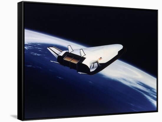 Artist's Rendering of the X-33 Reusable Launch Vehicle-null-Framed Stretched Canvas