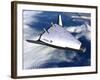 Artist's Rendering of the X-33 Reusable Launch Vehicle-null-Framed Art Print