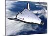 Artist's Rendering of the X-33 Reusable Launch Vehicle-null-Mounted Art Print