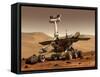 Artist's Rendition of Mars Rover-Stocktrek Images-Framed Stretched Canvas