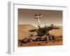 Artist's Rendition of Mars Rover-Stocktrek Images-Framed Premium Photographic Print