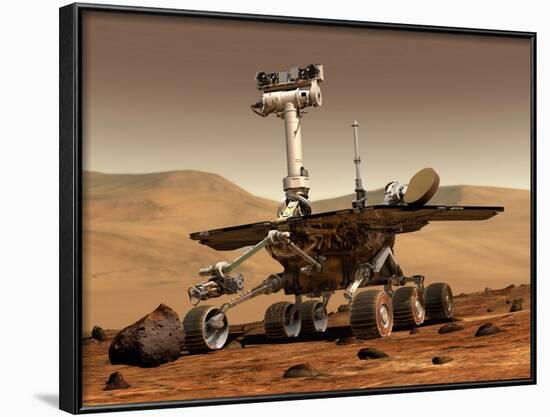 Artist's Rendition of Mars Rover-Stocktrek Images-Framed Photographic Print