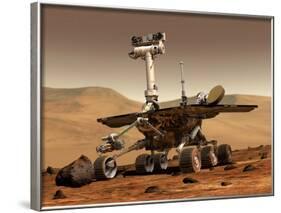 Artist's Rendition of Mars Rover-Stocktrek Images-Framed Photographic Print