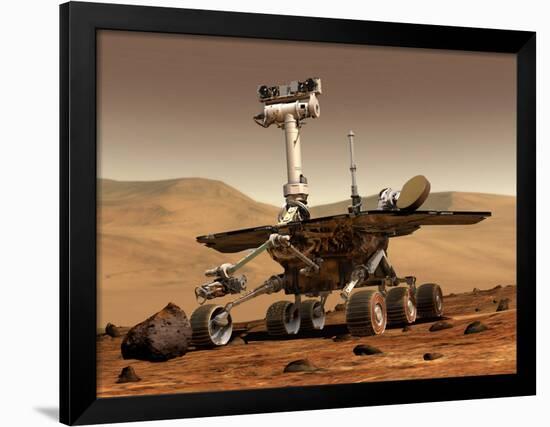 Artist's Rendition of Mars Rover-Stocktrek Images-Framed Photographic Print