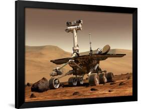 Artist's Rendition of Mars Rover-Stocktrek Images-Framed Photographic Print