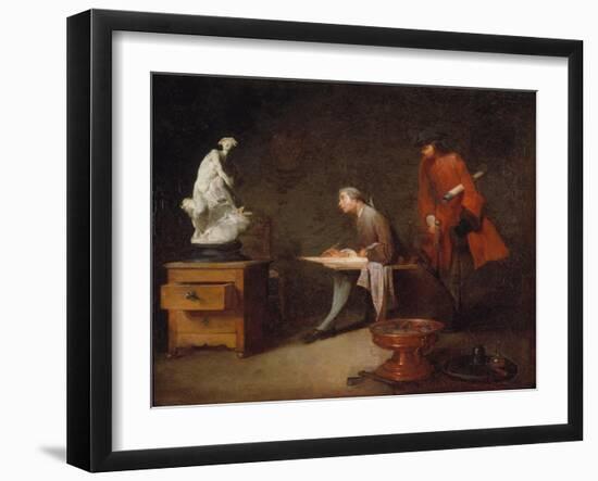 Artist's Studio-Jean-Baptiste Simeon Chardin-Framed Giclee Print