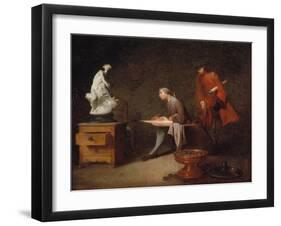 Artist's Studio-Jean-Baptiste Simeon Chardin-Framed Giclee Print