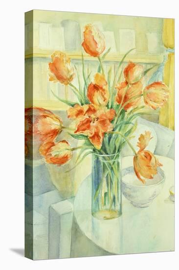 Artist's Tulips in the Drawing Room-Karen Armitage-Stretched Canvas