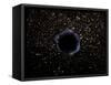 Artist's View of a Black Hole in a Globular Cluster-Stocktrek Images-Framed Stretched Canvas