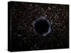 Artist's View of a Black Hole in a Globular Cluster-Stocktrek Images-Stretched Canvas