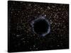 Artist's View of a Black Hole in a Globular Cluster-Stocktrek Images-Stretched Canvas