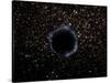 Artist's View of a Black Hole in a Globular Cluster-Stocktrek Images-Stretched Canvas
