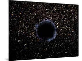 Artist's View of a Black Hole in a Globular Cluster-Stocktrek Images-Mounted Photographic Print