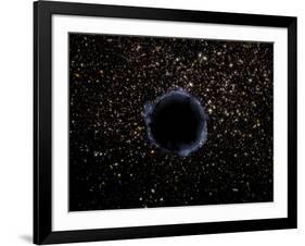 Artist's View of a Black Hole in a Globular Cluster-Stocktrek Images-Framed Photographic Print