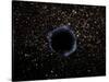 Artist's View of a Black Hole in a Globular Cluster-Stocktrek Images-Stretched Canvas