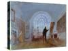 Artist working at an easel, 1828. Artist: JMW Turner-JMW Turner-Stretched Canvas