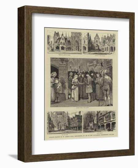 Artistic Bazaar in St James's Hall, Manchester, in Aid of the Lancashire Independent College-Henry William Brewer-Framed Giclee Print