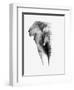 Artistic Black And White Elephant-Donvanstaden-Framed Art Print