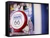 Artistic Blur, Route 66, Seligman, Arizona, USA-Julian McRoberts-Framed Stretched Canvas