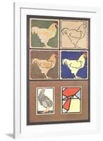 Artistic Chickens-null-Framed Art Print