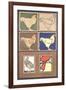 Artistic Chickens-null-Framed Art Print