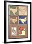 Artistic Chickens-null-Framed Art Print