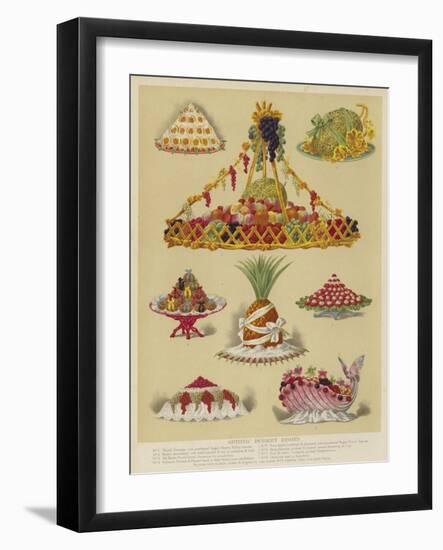 Artistic Dessert Dishes-null-Framed Giclee Print