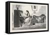 Artistic Recreation., Piano, Playing, Female, Woman, Interior, Cat, Room, 1876, Uk-null-Framed Stretched Canvas