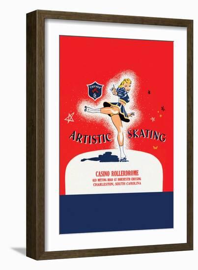 Artistic Skating-null-Framed Art Print