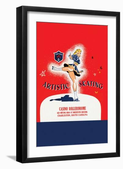 Artistic Skating-null-Framed Art Print