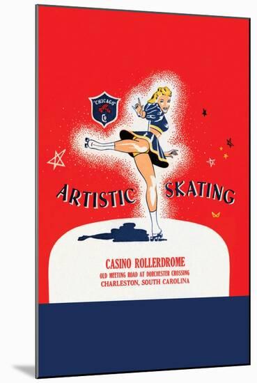 Artistic Skating-null-Mounted Art Print