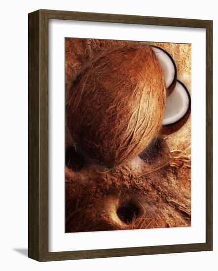 Artistically Arranged Still Life with Coconuts-Dieter Heinemann-Framed Photographic Print