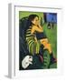 Artistin Marcella, 1910-Ernst Ludwig Kirchner-Framed Premium Giclee Print