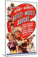 Artists and Models Abroad, Joan Bennett, Jack Benny, 1938-null-Mounted Art Print