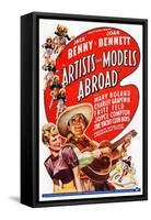 Artists and Models Abroad, Joan Bennett, Jack Benny, 1938-null-Framed Stretched Canvas