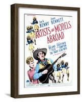 Artists and Models Abroad - Movie Poster Reproduction-null-Framed Photo