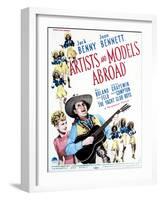 Artists and Models Abroad - Movie Poster Reproduction-null-Framed Photo