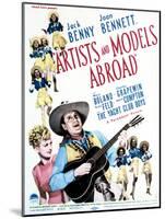 Artists and Models Abroad - Movie Poster Reproduction-null-Mounted Photo