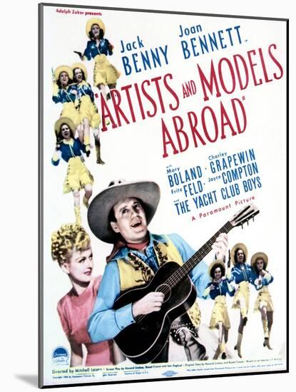 Artists and Models Abroad - Movie Poster Reproduction-null-Mounted Photo