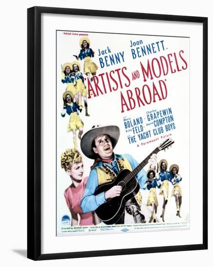 Artists and Models Abroad - Movie Poster Reproduction-null-Framed Photo