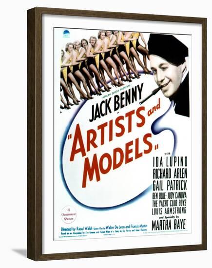 Artists and Models - Movie Poster Reproduction-null-Framed Photo