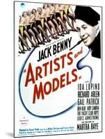 Artists and Models - Movie Poster Reproduction-null-Mounted Photo